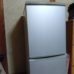 シャープ　ノンフロン冷凍冷蔵庫　SJ-14M-S 　2007年製...