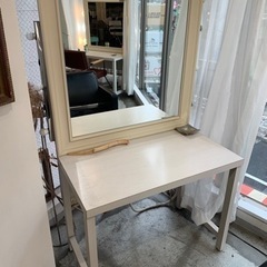 美容室セット面 ドレッサー 化粧台 2台