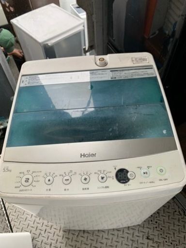 5Km以内配送無料　ハイアール 5.5kg 全自動洗濯機　ホワイトHaier JW-C55A-W