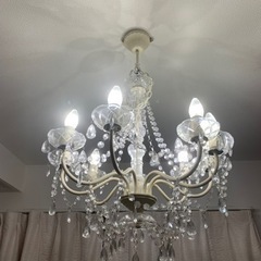 シャンデリア2個セット 照明 シャビーシック フレンチインテリア  