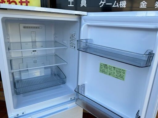 2022年製 美品 SHARP ノンフロン冷凍冷蔵庫 SJ-D15H-W□152L