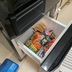 三菱冷蔵庫(ブラック/取扱説明書付き)