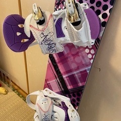 スノーボード板 レディース SPOON ビンディング付き