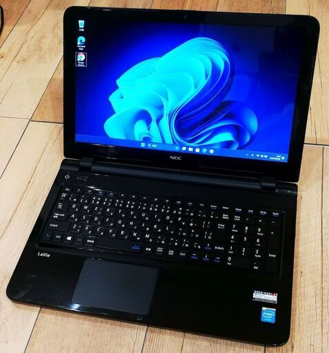 NEC LaVie NS150AAB エクセル・ワードOK Windows11pro Intel celeron 3205U 16GBメモリ SSD256GB WiFi／Bluetooth内蔵  軽快処理ノートPCです