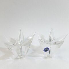 Bleikristall☆マイセンクリスタル キャンドルホルダー...