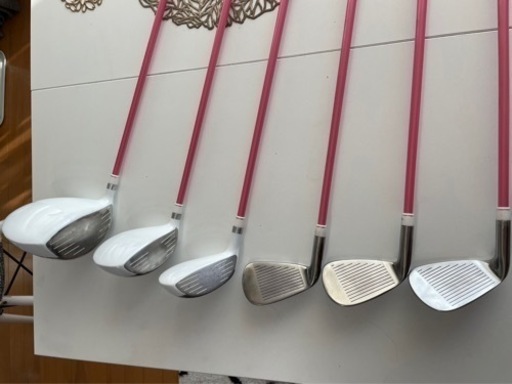 W558 レディース ゴルフ クラブ ハーフセット 10点 赤 レッド かわいい W558 レディース ゴルフ クラブ ハーフセット 10点 赤 レッド かわいい