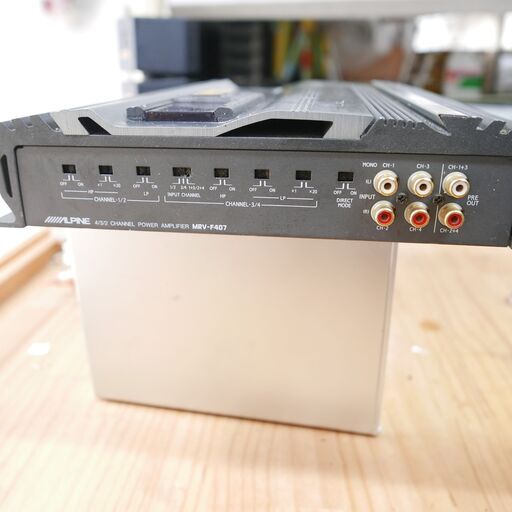 カーオーディオ ALPINE 4/3/2 CHANNEL POWER AMPLIFIER MRV-F407 未確認