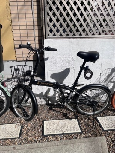 キャプテンスタッグ　折りたたみ自転車　変速ギア付き
