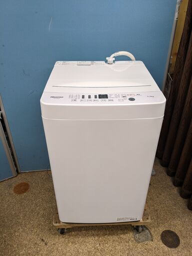 (売約済み)2020年製 美品 Hisense ハイセンス 5.5kg 全自動洗濯機 HW-E5503 送風乾燥機能/ステンレス槽/高洗浄力/おしゃれ着コース 単身/一人暮らし