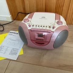 WINTECH CDラジカセ CDR-A5 ピンク！取り引き期限...