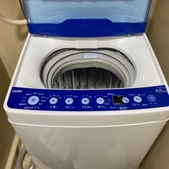 洗濯機　ハイアール　2021年製　JW-HS45A 4.5kg