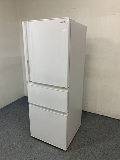 東芝/TOSHIBA GR-S33SC 冷蔵庫 326L 右開き 3ドア VEGETA 除菌機能 グレインホワイト 2021年製 中古家電 店頭引取歓迎 R6869)