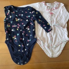 gap ギャップ　ロンパース　花柄　女の子2枚セット　まとめ売り...