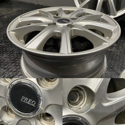 BS PREO L5 プレオ 社外ホイール 14インチ 4本 5.5J4HPCD100+45 