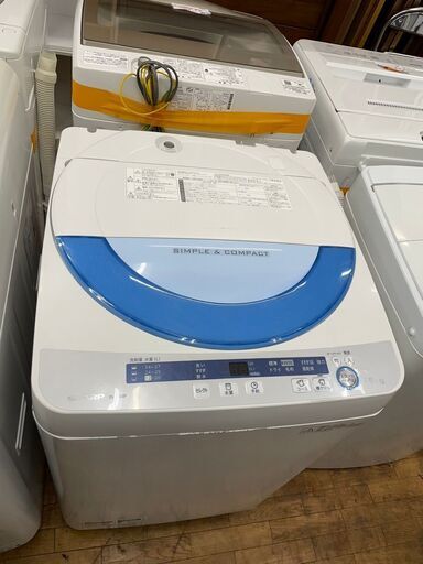 驚きの値段で 洗濯機　No.4485　シャープ　2015年製　5.5kg　ES-GE55P　【リサイクルショップどりーむ鹿大前店】 洗濯機
