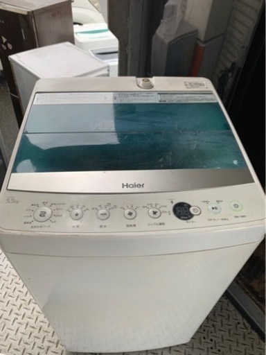 5k以内配送無料　保証付き ハイアール 5.5kg 全自動洗濯機　ホワイトHaier JW-C55A-W