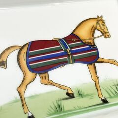 エルメス Hermès 灰皿 アッシュトレイ 馬 ホース柄 角型