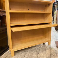 無印良品 組み合わせて使える木製収納 ロータイプ タモ材 シェルフ