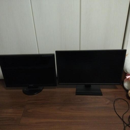 値引き！！　PCモニター 2台 IODATA 　MITSUBISHI
