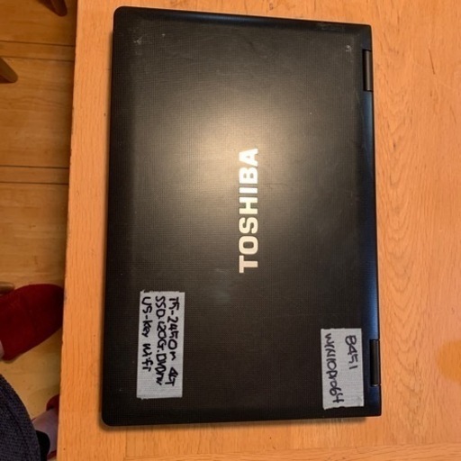 記念特価！　東芝Dynabook SatelliteB451改その⑥　高速i5　新品SSD120G 　Win10 pro 64bit （