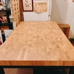 IKEA☆VADHOLMA/ヴァドホルマ ダイニングテーブル＋DIYスツール
