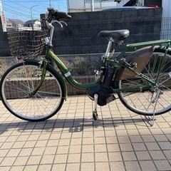 電動アシスト自転車(ブリヂストン/グリーン色)