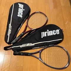 Prince テニスラケット 2本 差し上げます