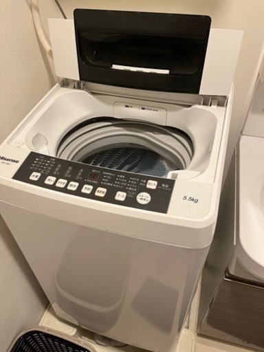 ハイセンス　洗濯機　2019年製　5.5kg