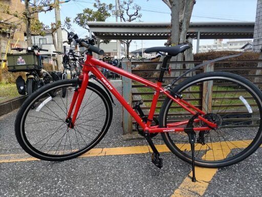 【再入荷】 【クロスバイク】ホダカ ネスト バカンゼ2-D 380mm レッド 使用2ヶ月 クロスバイク
