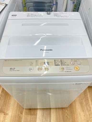 安心の6ヵ月動作保証付！取りに来れる方限定！Panasonic【ﾊﾟﾅｿﾆｯｸ】の全自動洗濯機　6.0kgです！