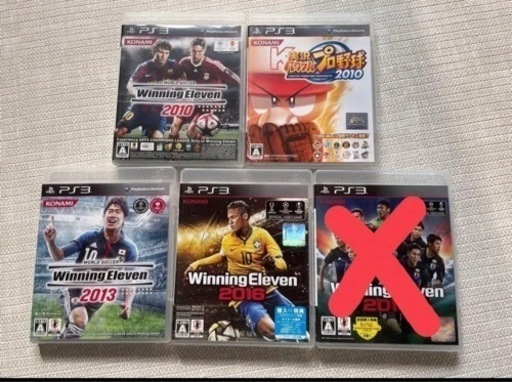 PS3 ウイイレ2010プレミアムパック　有線コントローラー　ソフト4本