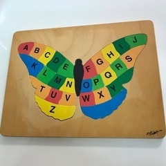 アルファベット木製パズル