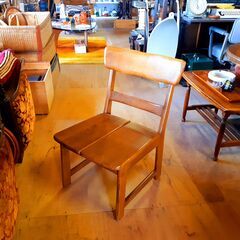 フランスベッド 天然木 椅子 低め 木製チェア　/TJ-0909 2F