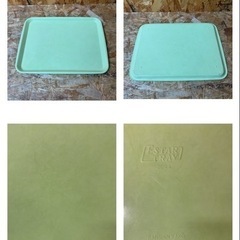 (5883) ③ 中古 三信化工株式会社 エスタートレイ SE-23 長方形 ファンタジックグリーン 30枚 428×318×H19mm 膳 盆 配膳 軽量 プラスチック製 業務用 飲食店 厨房 店舗 5883) ③ 中古 三信化工株式会社 エスタートレイ SE-23 長方形