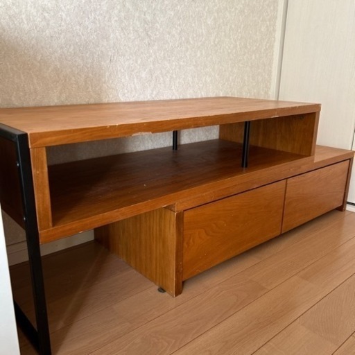テレビボード　伸縮式　アイアン　ヴィンテージ　コーナーテレビ台 ローボード