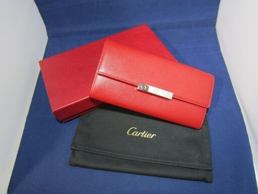 カルティエ（Cartier）長財布・レディース・赤・ラブコレクション L3001376