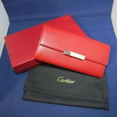 Cartier カルティエ 長財布 2つ折りラブコレクション L3001376 カルティエ（Cartier）長財布・レディース・赤・ラブコレクション L3001376