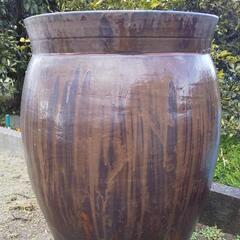 格安‼️特大80cm高‼️古い唐津焼大龜②甕、瓶、壺、水瓶
