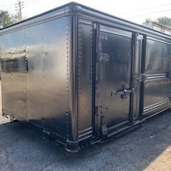 No.734 アルミバン 2t 車 アルミ 箱 バイク 倉庫 トラック コンテナ 
