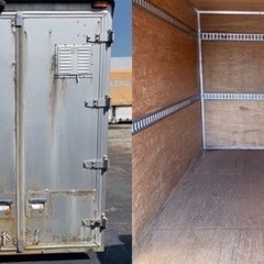 No.736 アルミバン 2ｔ 車  アルミ 箱 バイク 倉庫 トラック コンテナ 米 保管庫 物置 DIY