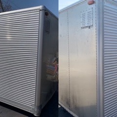 No.736 アルミバン 2ｔ 車  アルミ 箱 バイク 倉庫 トラック コンテナ 米 保管庫 物置 DIY