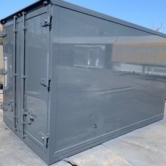 No.738  保冷バン 2ｔ 車アルミ 箱 バイク 倉庫 トラック コンテナ 米 保管庫 物置 DIY