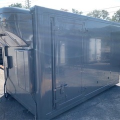 No.738  保冷バン 2ｔ 車アルミ 箱 バイク 倉庫 トラック コンテナ 米 保管庫 物置 DIY