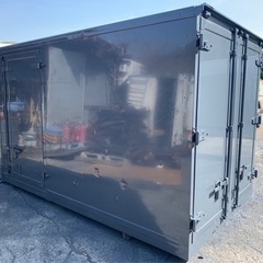 No.738  保冷バン 2ｔ 車アルミ 箱 バイク 倉庫 トラック コンテナ 米 保管庫 物置 DIY