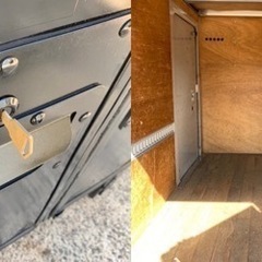 No.739 アルミバン 2ｔ 車 アルミ 箱 バイク 倉庫 トラック コンテナ 米 保管庫 物置 DIY