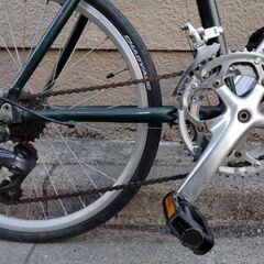 ”商談中となりました”現状販売【a.n.design works】(エーエヌデザインワークス)ミニベロ　２０インチ　フレームカラー：グリーン