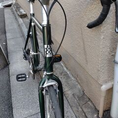 ”商談中となりました”現状販売【a.n.design works】(エーエヌデザインワークス)ミニベロ　２０インチ　フレームカラー：グリーン