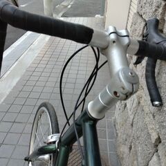 ”商談中となりました”現状販売【a.n.design works】(エーエヌデザインワークス)ミニベロ　２０インチ　フレームカラー：グリーン