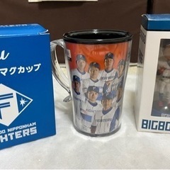 日本ハムファイターズ　マグカップ　ボブルヘッド　グッズ2点セット