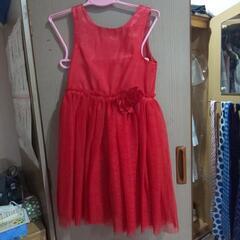 120cm!(おそらく)女児用 赤いドレス